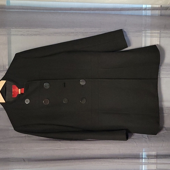 Joe fresh black button pea coat - Picture 4 of 5